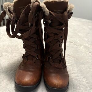 Timberland Brown Lace-Up Winter Boots